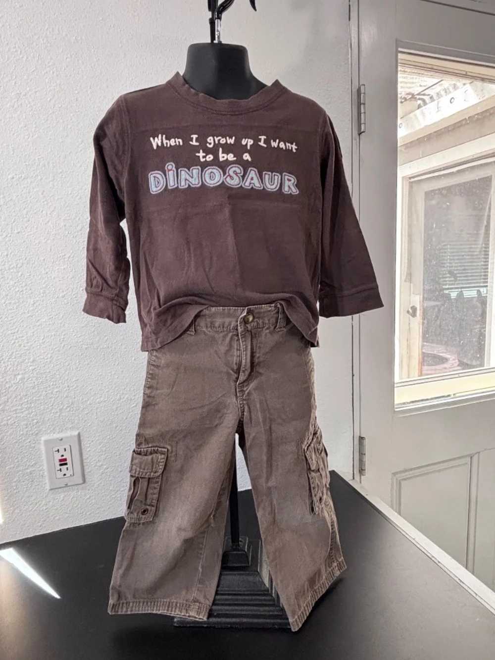 4 pc Gymboree Dinosaur Roar outfit with hat 2T